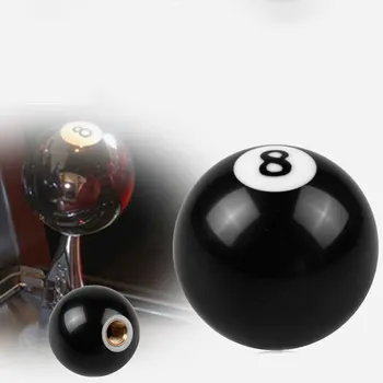 

Car Modification Black 8th Billiard Block Head Shift Handle Lever Button Trim Cover Hanging Handball Button Switch