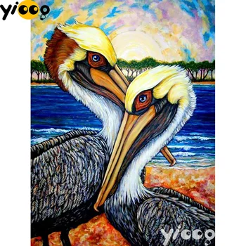 

Full Square/Round drill diamond Painting Australian Pelican 5D DIY diamond embroidery mosaic Decoration painting AX1270