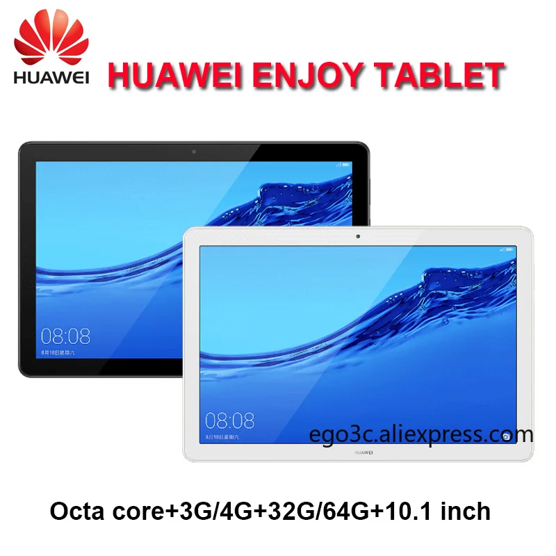 Huawei Enjoy планшет 10 1 дюймов Kirin 659 Octa Core 3G RAM 32 ГБ ROM Wi-Fi/LTE 5100 мА/ч 1920X1200 Android 8 0