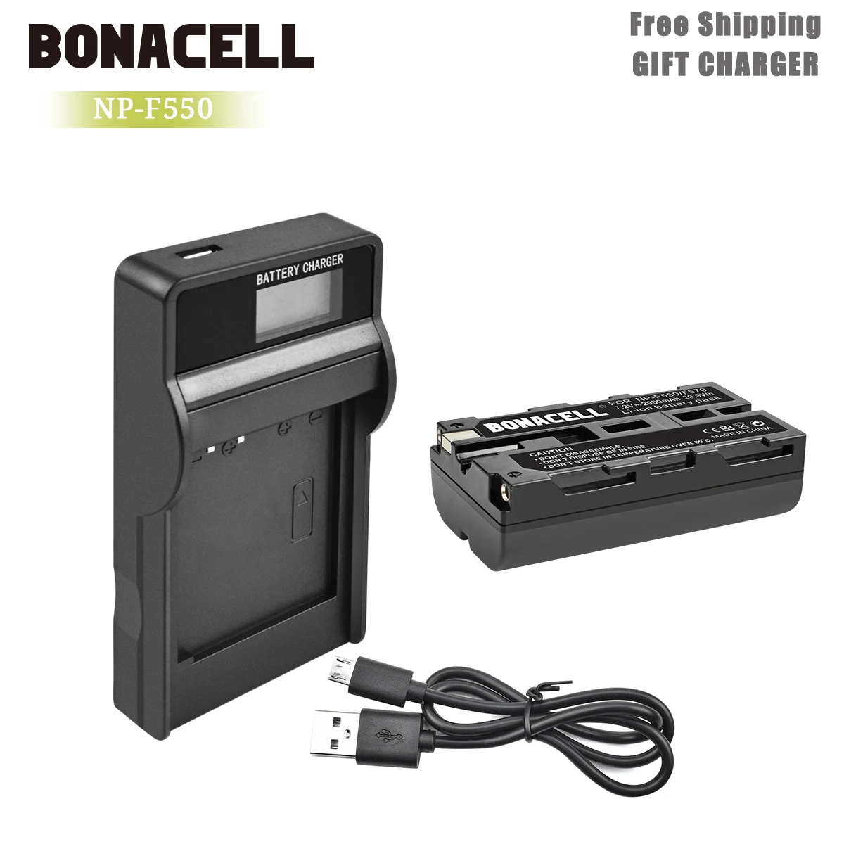 Bonacell 3000 мА/ч, NP-F550 NP F550 NPF550 Батарея+ ЖК-дисплей Зарядное устройство для sony NP-F330 NP-F530 NP-F570 NP-F730 NP-F750 Hi-8 GV-D200 L50