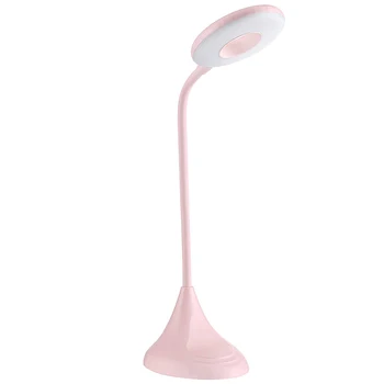 

LED Table Lamp - Rechargeable LED Ring Desk Lamp 28 PCS Lamp Beads - Eye Protective, Flexible, Portable, Compatible with USB Des