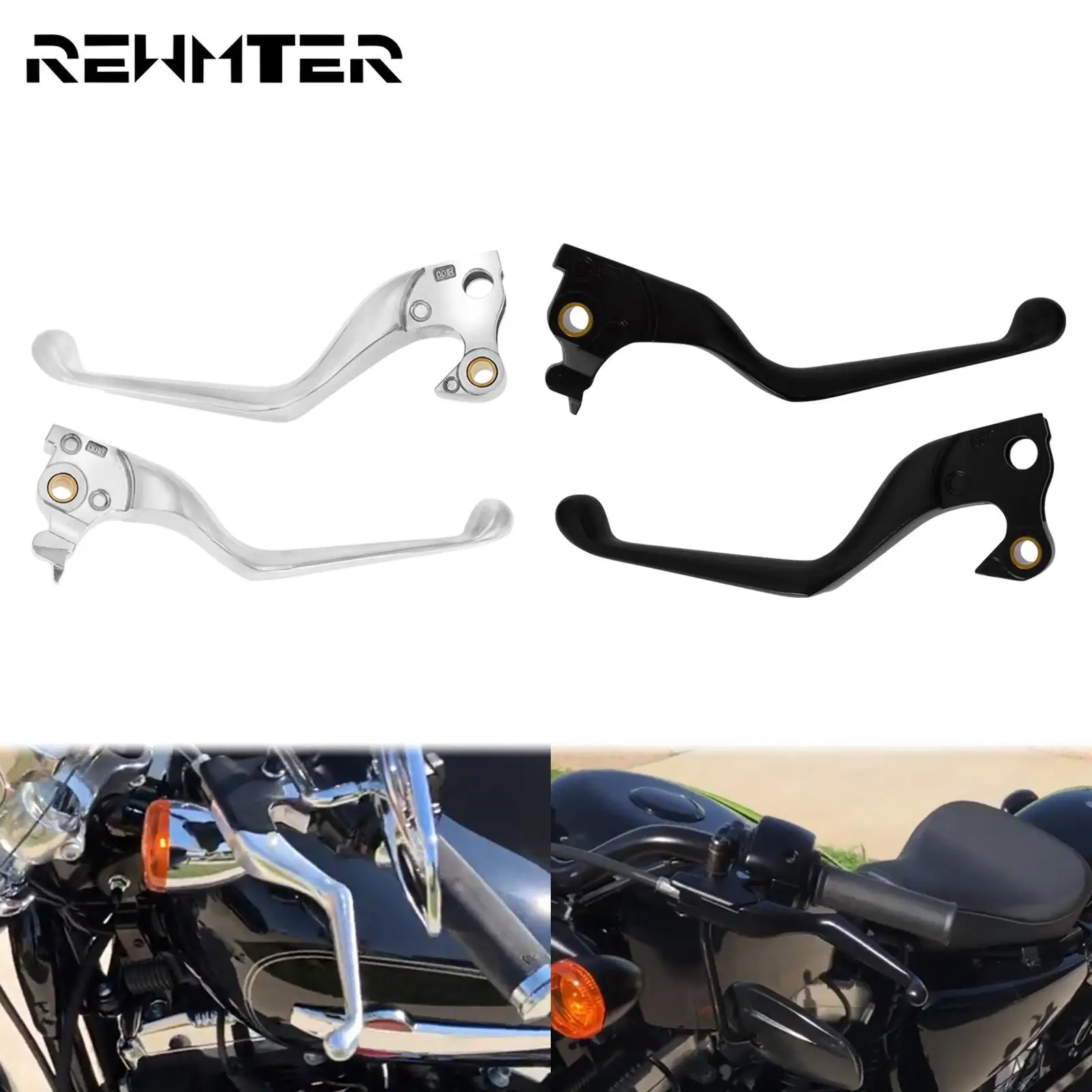 

Black/Chrome Motorcycle Brake Clutch Shifter Levers Aluminum For Harley Sportster 883 1200 XL Nightster Custom 2014-2020 2019