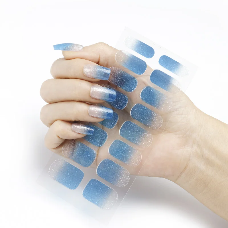 Cliafety Simple Design Nail Polish Sticker Self Adhesive Stickers For Nails Color Decals For