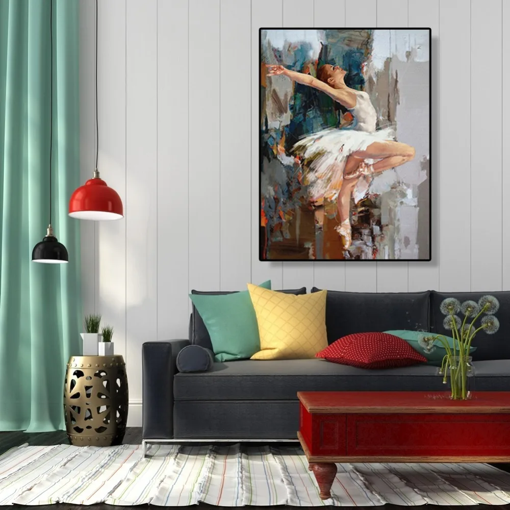 DIY-Painting-By-Numbers-Handpainted-Canvas-Painting-Dancing-Girl-Canvas-Oil-Art-Picture-Home-Decor-Living (1) - 副本