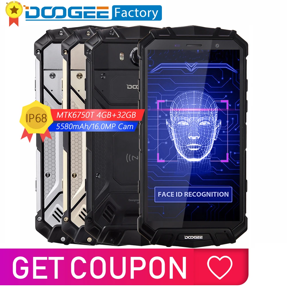 DOOGEE S60 Lite смартфон с 5 2-дюймовым дисплеем восьмиядерным процессором ОЗУ 4 Гб ПЗУ 16