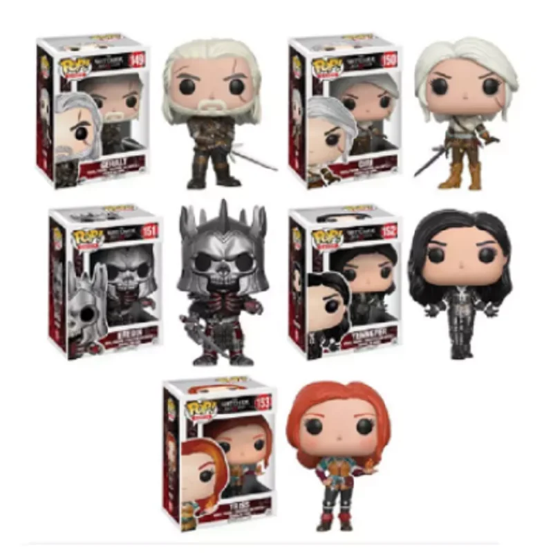 FUNKO POP ведьмаками CIRI & Геральт Виниловая фигурка Коллекционная модель игрушки для