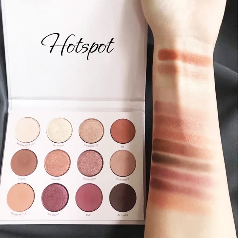 12-color Matte Shiny Eye Shadow Easy To Wear Long-lasting Waterproof Does Not Smudge Easy To Color Eyeshadow Palette