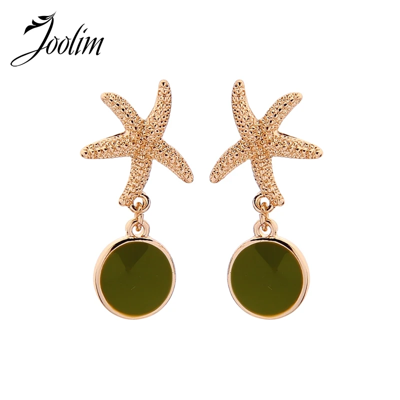 

JOOLIM Green Orange Seastar Drop Earring Dangle Earring