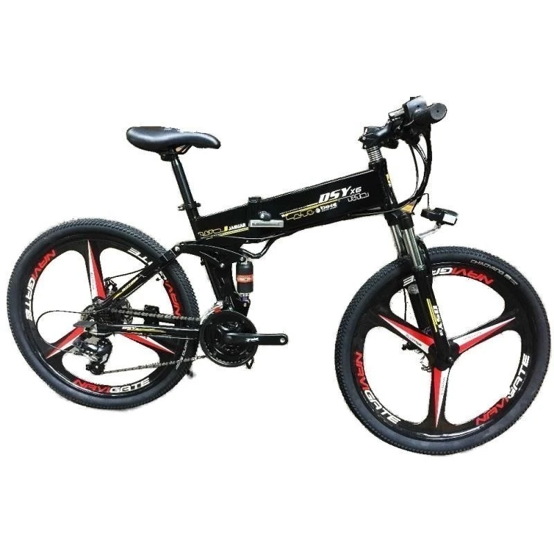 

MYATU 26inch Electric Bicycle 48v Double Lithium Battery Electric Mountain Bike Smart Assist Hybrid Ebike Rang 80-100km Ebike