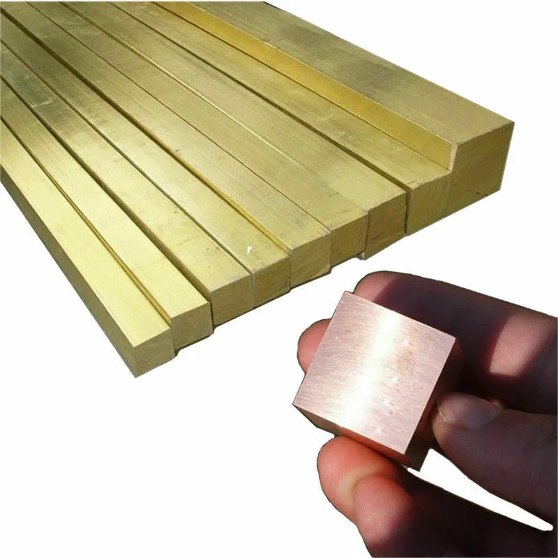 Brass Cube block Bar Square Rod plate sheet DIY Rivet material Building material 1pcs brass sheet,brass rod,brass tubes