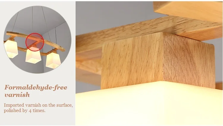 LukLoy светодиодный подвесной светильник в скандинавском стиле, деревянный подвесной светильник для бара, прикроватный светильник, кухонный
