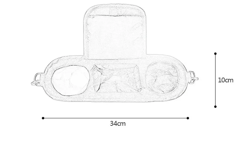 Органайзер для коляски с подстаканниками черный большой мягкий подгузник сумка крючок Детская сумка для мамы теплоизоляционная коляска аксессуары