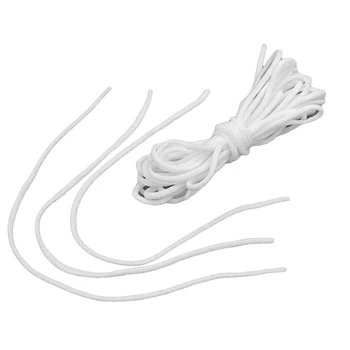 

White Elastic Band Mask Oil Core Belt Rope Mask Elastic Rope Round Handmade DIY Protective Clothing Accessories