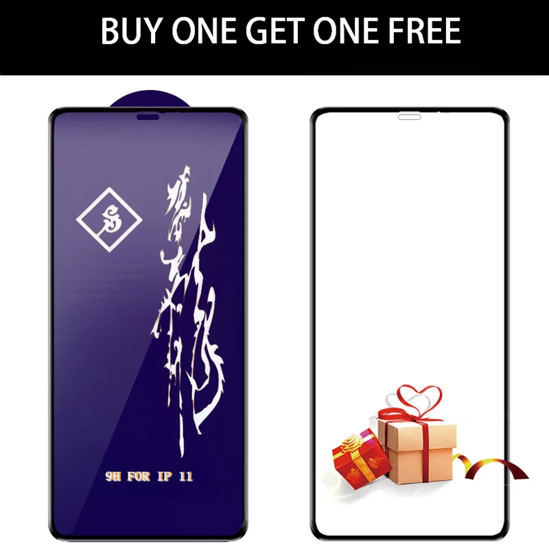 Для iPhone 11 закаленное стекло для iPhone11 pro max защита экрана полное покрытие Передняя