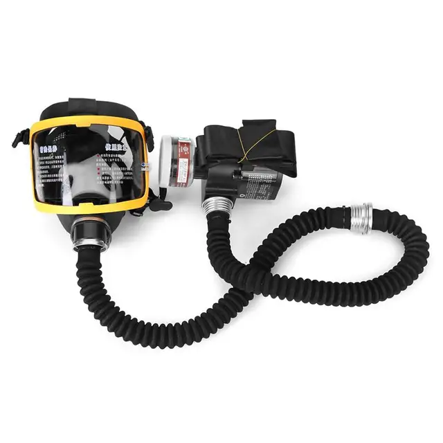 Protective Electric Constant Flow Supplied Air Fed Full Face Gas Mask Respirator System respirator Mask Workplace Safety Supply 1