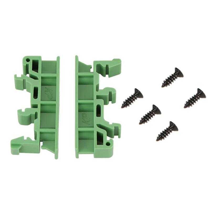 

10 Pieces Sets 35mm Rails Mount Support Adapter Circuit PCB DIN C45 Board Bracket Holder Carrier Screws Connectors