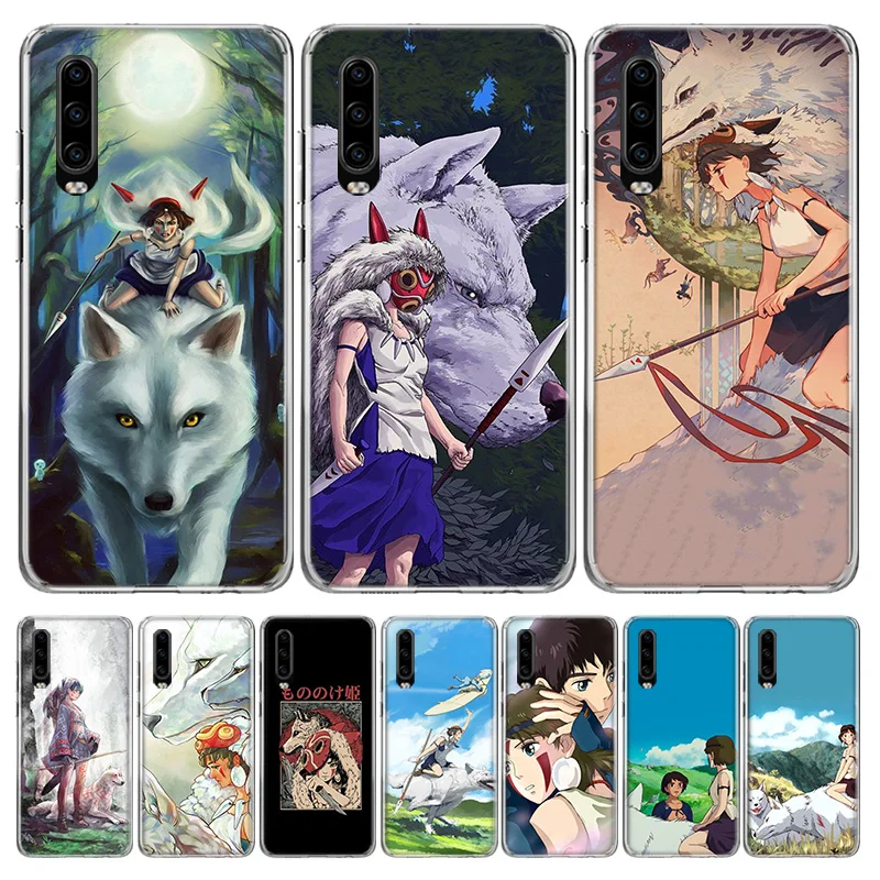 Чехол принцессы Mononoke для телефона Huawei P40 P30 P20 Mate 30 20 10 Pro P10 Lite P Smart Z + 2019 Подарочный