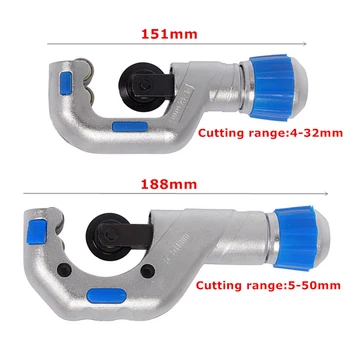 

4-32 / 5-50mm Pipe Cutter For PVC Stainless Steel Pipes Tube Cutting Hand Tools High Quality 151mm / 188mm Pipe Cutter