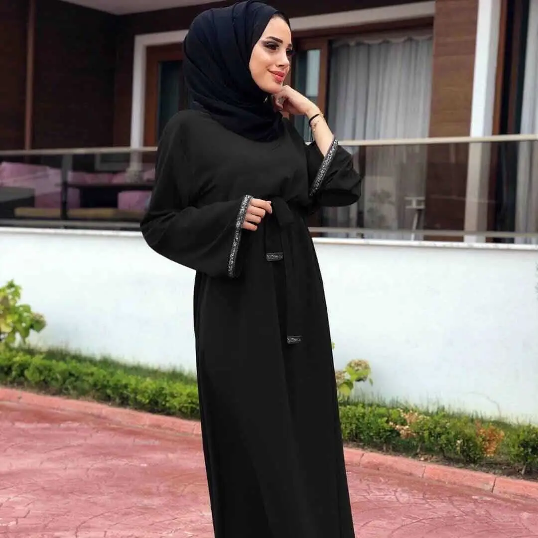 LR182 элегантное мусульманское однотонное Абая арабское турецкое Сингапур джилбаб Дубай длинное платье мусульманские женские платья исламское платье