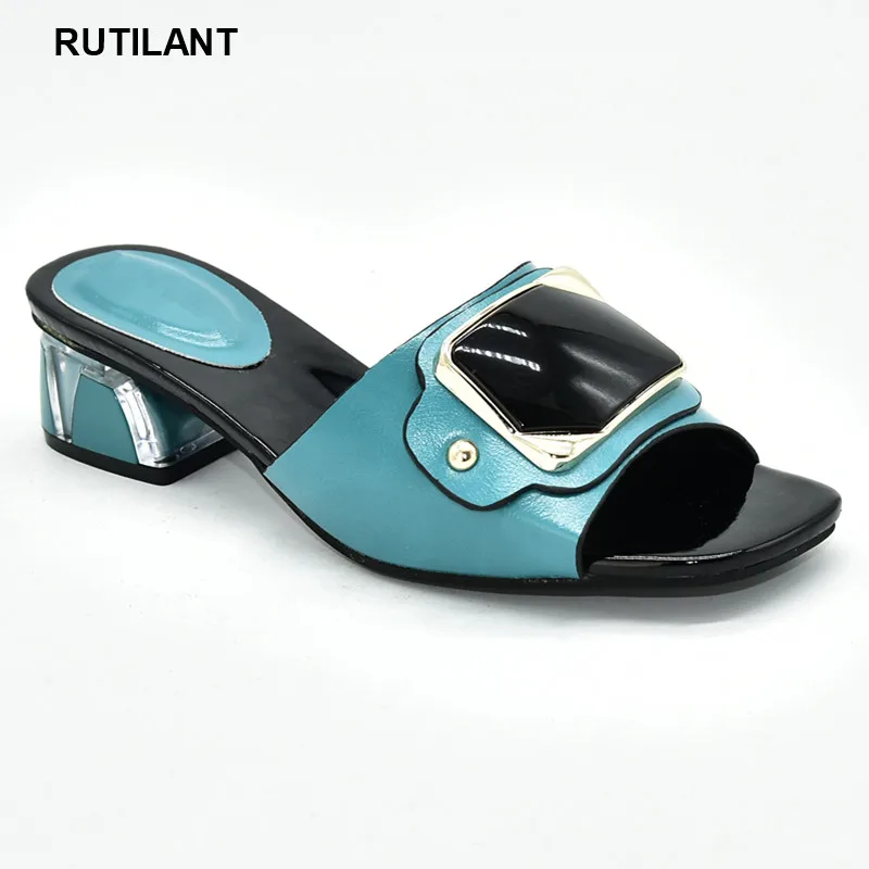 NewArrivalSpecialArrivalsWeddingGreenColorNigeriainShoes