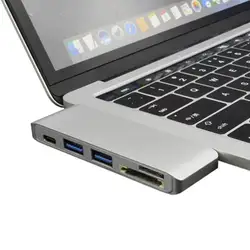 Usb-концентратор C концентратор для Мульти USB 3,0 HDMI адаптер док-станция для MacBook Pro USB-C Тип C 3,1 сплиттер 3 порта USB C концентратор PD TF SD кард-ридер