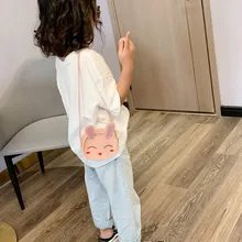 OCARDIAN кожаная сумка на плечо на молнии для детей, маленькие сумки для отдыха, милые детские однотонные сумки с ручками, сумки-мессенджеры