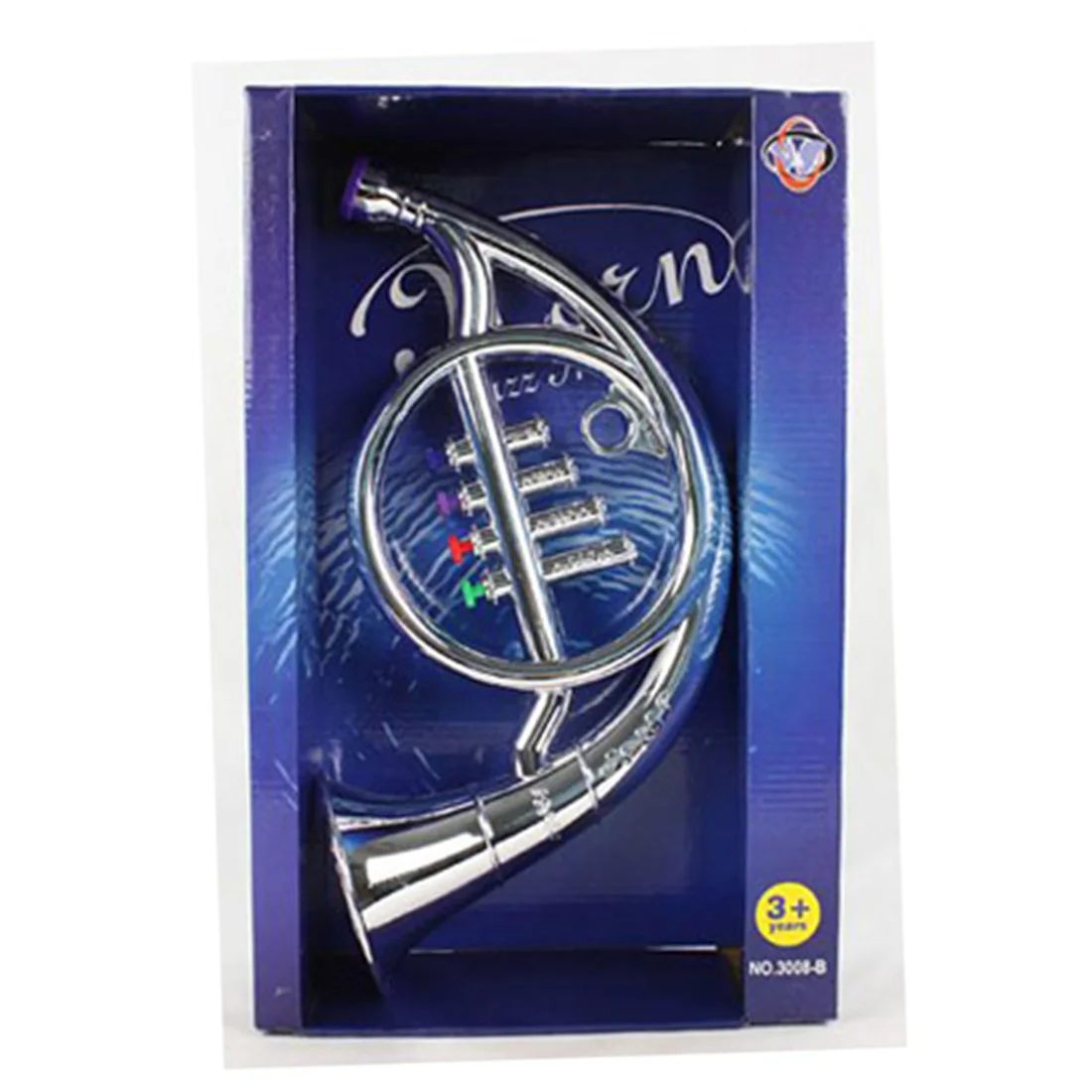 Presente de Aniversário-prata Tons Crianças Galvaniza Chifre Francês Instrumentos Musicais Brinquedo Escola Jogar Educação Natal Dourado 4 8 4 tons crianças galvaniza chifre francês instrumentos