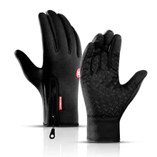 Inverno ciclismo luvas das mulheres dos homens à prova dwindproof água à prova de vento tela de toque da bicicleta luvas quentes tempo frio correndo esportes caminhadas esqui mitten