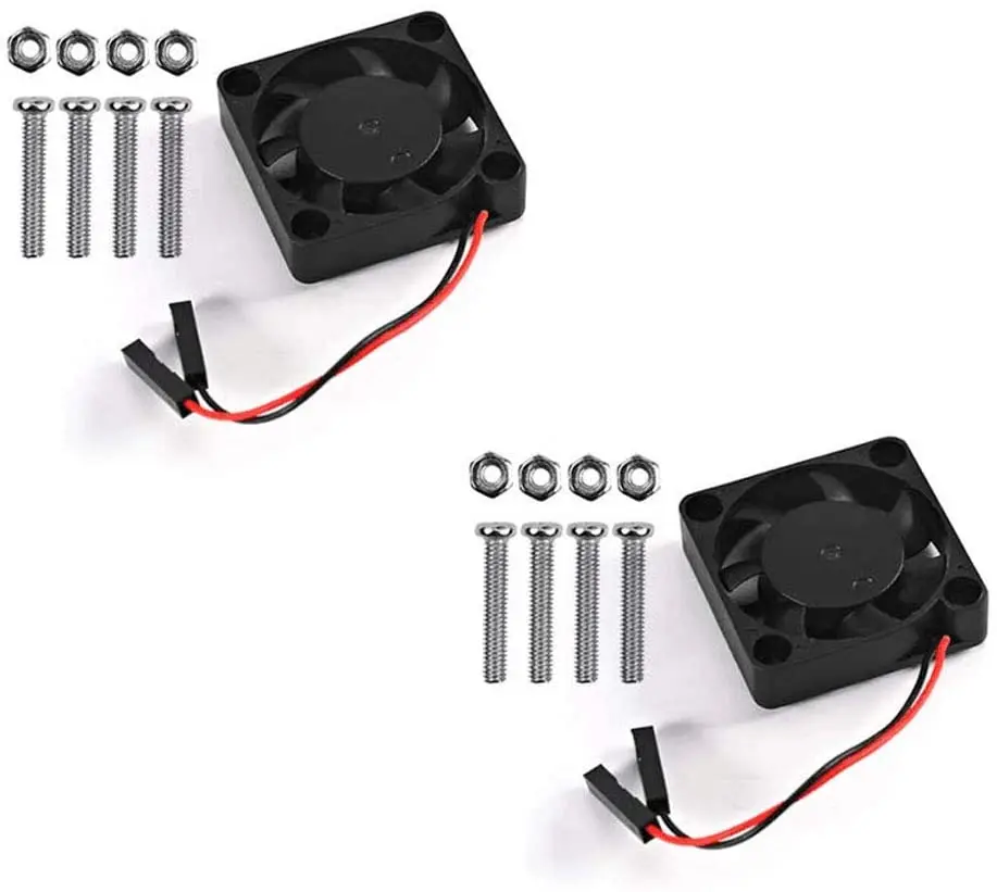 Ventola Di Raffreddamento Raspberry Pi Da 2 Pezzi Ventola Di Raffreddamento Cpu Senza Spazzole 30X30X7Mm Per Raspberry Pi 4, Pi 3 B +, Pi 3B, Pi 2, Pi