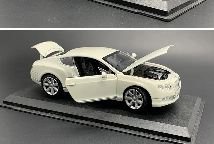 Коллекционные литье 1:24 Сплав статическая модель автомобилей моделирование игрушечные транспортные средства для детей дверь Operable Бентли Континентальный W12