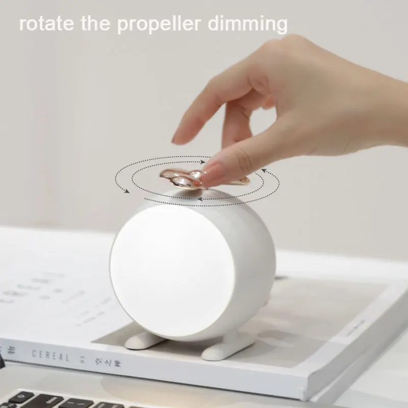 Ночной светильник Детский вертолет светодиодный ночной Светильник USB затемнения светодиодный настольная лампа с сенсорным Управление светодиодный домашний декоративный прикроватная лампа для детей