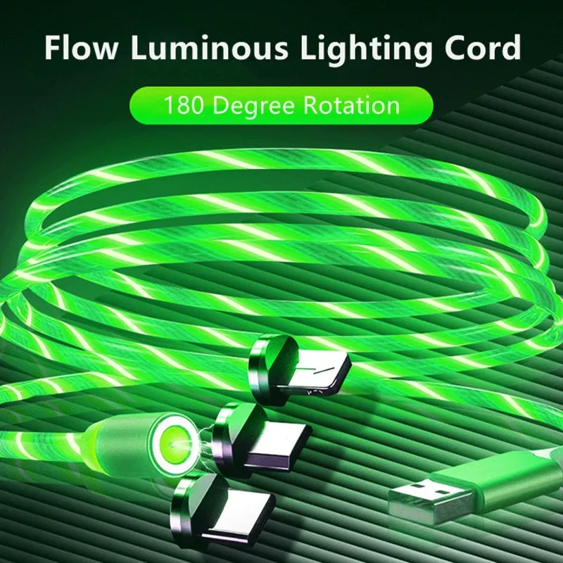 Tanio Kabel magnetyczny przepływające światło LED kabel Micro