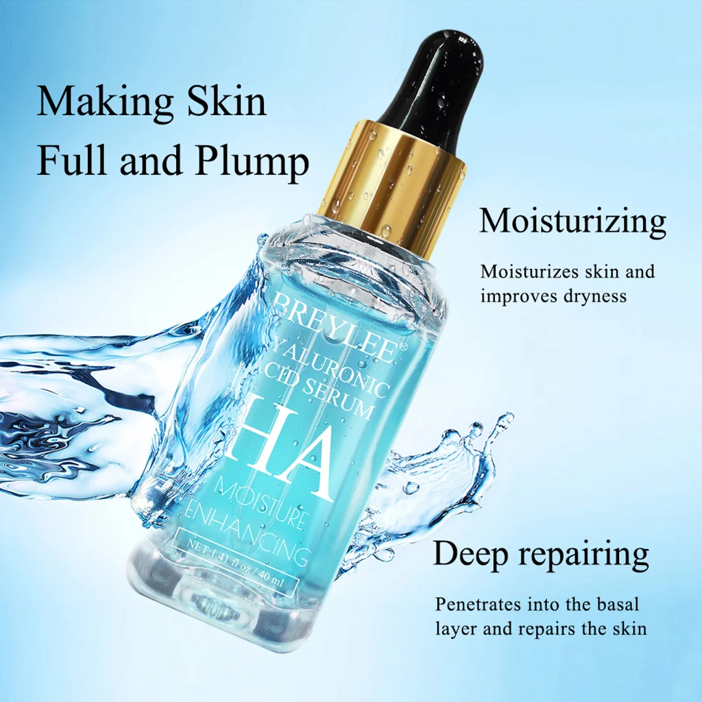 BREYLEE Serum Series Hyaluronic Acid Vitamin C Whitening Face Skin Care Rose Nourish  Firm Soothing Repair Essence