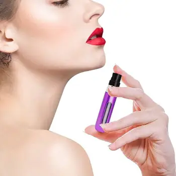 

4Pcs Scent Spray Bottles Fine Mist Refillable Travel Mini Portable Empty Container with Window 5ml