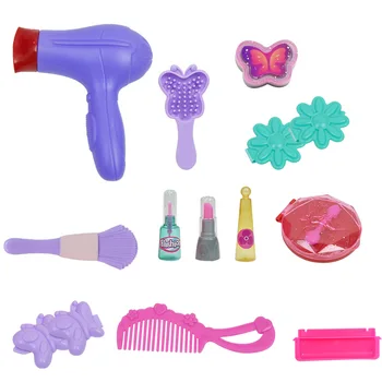 

21pcs/set Girls Pretend Play Toys Make Up Set Simulation Cosmetic Bag Beauty Hair Tools Case Baby Education Fashion Princess Toy