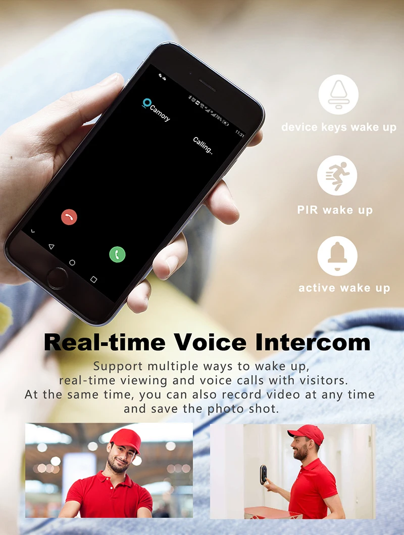 Smart Home Video Doorbell Wifi Camera Wireless Doorbell Call Intercom Video-Eye For Door Bell Ring Phone Home Security HD Camera