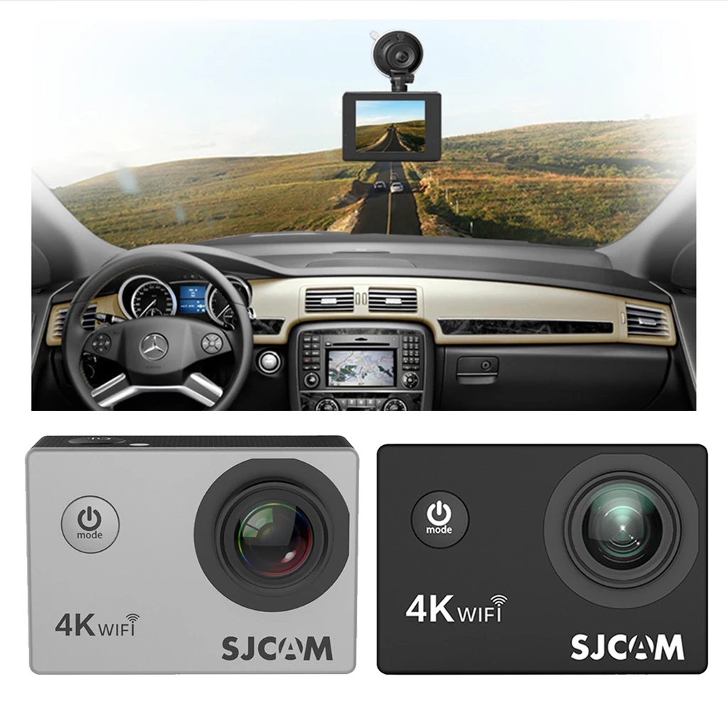 Экшн камера SJCAM SJ4000 AIR Full HD Allwinner 4K 30fps Wi Fi экран 2 0 дюйма мини шлем автомобильная DV