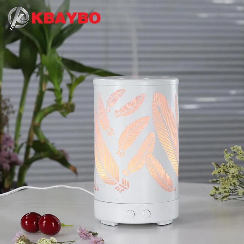 

KBAYBO 100ml ultrasonic electric air humidification essential oil aromatherapy sprayer home 7 color LED night light air purifier