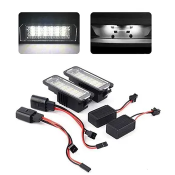 

2X LED license plate light without errors for VW Volkswagen EOS 06 ~ GOLF 4/5/6/7 LUPO 99 ~ 06 Passat CC 09 ~ Beetle 2006-2010
