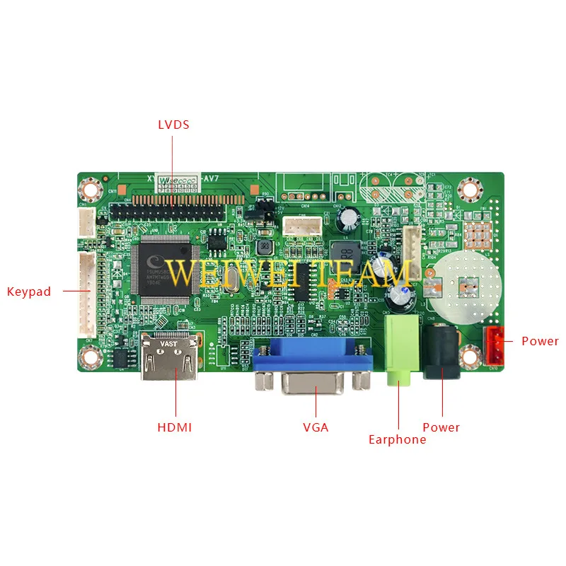 10,3 дюймов ips Pro ЖК-Дисплей 1920x720 растягивается Бар ЖК ультра широкий экран 50 контактов LVDS VGA HDMI плата контроллера для автомобиля