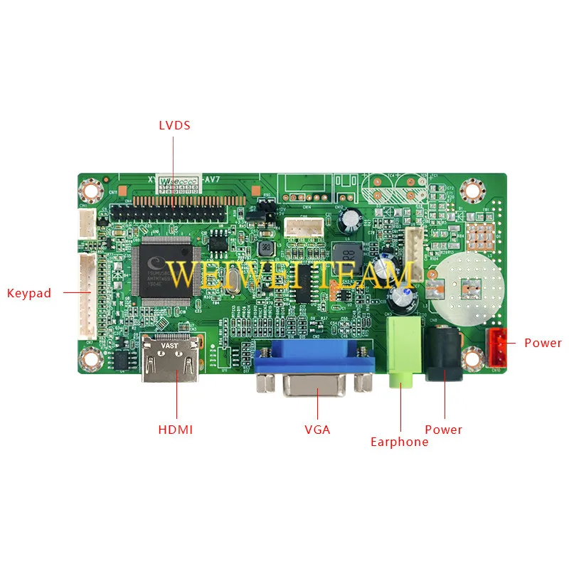  10.3 inch IPS Pro LCD Display 1920x720 Stretched Bar LCD Ultra Wide Screen 50 Pins LVDS VGA HDMI Co