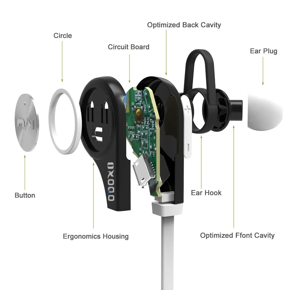 Q9 оригинальный беспроводной bluetooth стерео наушники для спорта бега гарнитура