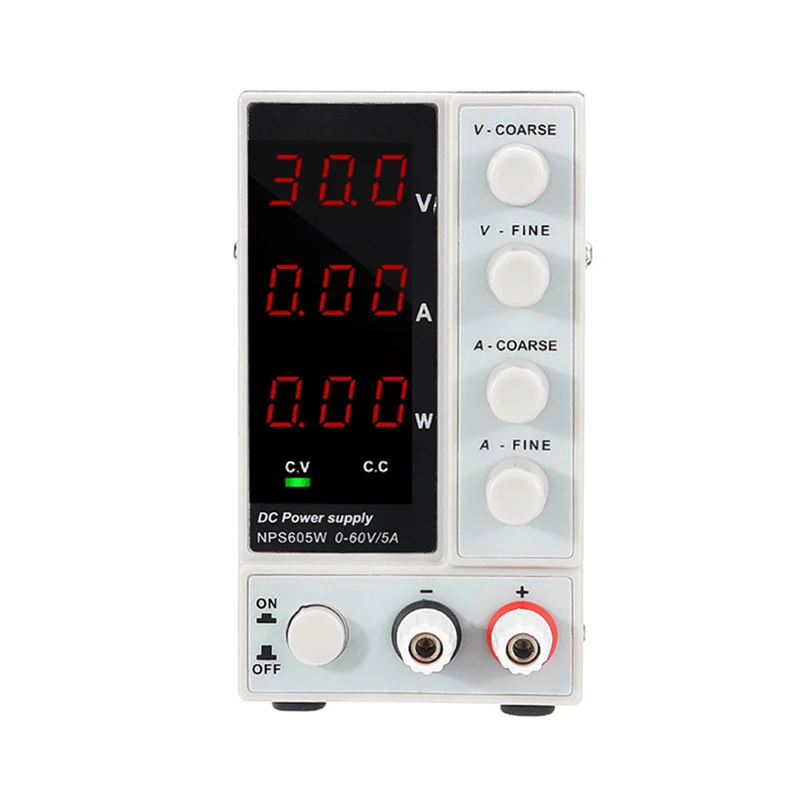 NPS605W 110 V/220 V 0-60V 0-5A Регулируемый цифровой источник питания постоянного тока 300W Регулируемый лабораторный импульсный источник питания прочный