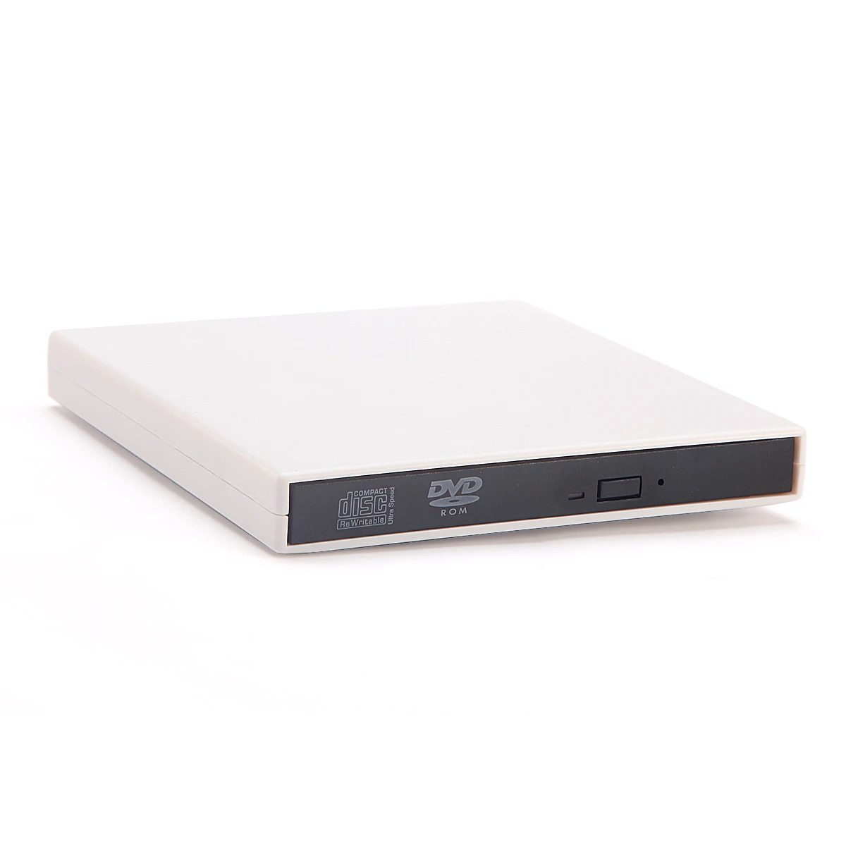 Белый Тонкий внешний DVD привод RW USB 2,0 CD Писатель Привод горелки плеер ПК ноутбук USB адаптер - Цвет: Белый