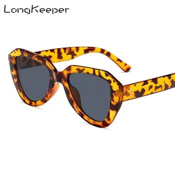 

LongKeeper Irregular Women Sunglasses Female Leopard Frame Fashion Retro Sun Glass for Driving Party Big Eyewear Shades Gafas