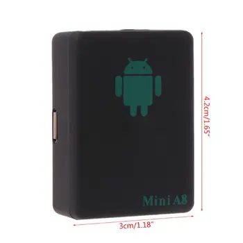

Mini EU Plug Global A8 Locator Real Time Car Kids Tracking GSM/GPS/GPRS Tracker E7CA