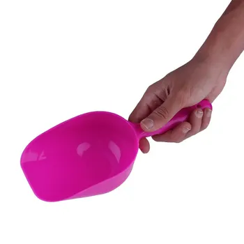 

New 2017 Cute Pet Dog Cat Food Feeder Bowl Shovel Scoop Tool Pet Supplies Mutli-function Environmental Small Plastic Spoon