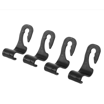 

4pcs Universal Car Headrest Hook Seat Back Hanger Holder Vehicle Organizer for Handbags Purses Coats and Grocery Bags