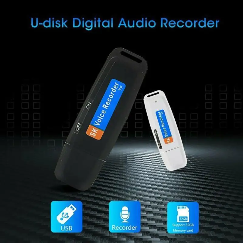 U-диск цифровой аудио диктофон ручка Зарядное устройство USB на карту мини-накопитель диктофон TF профессиональный микро 32G SD C8Z6