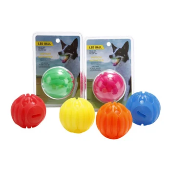 

Pet Dog Light Balls Fun Toys LED Bite Training Chew Rechargeable Glow Play Toys MJJ88